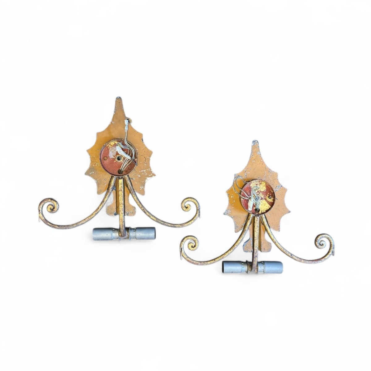 Maison Bagues - Pair Of Wall Lights - 20th Century France-photo-3